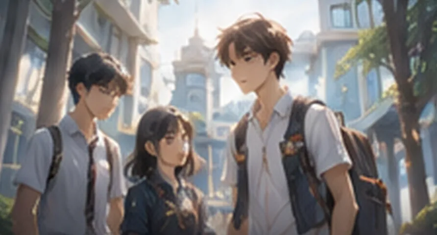 AI 漫剧画面：都市青春治愈